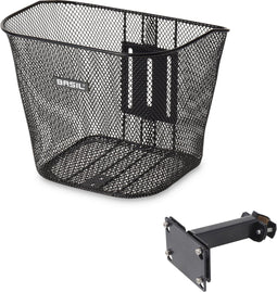 Basil Bremen Fietsmand - Voor - Staal - Inclusief Bevestigingssysteem - Zwart