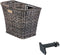 Basil Bremen Rattan Look Fietsmand FM - Voorop - Inclusief Bevestigingssysteem - Bruin