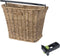 Basil Bremen Rattan Look Fietsmand KF - Voorop - Inclusief Bevestigingssysteem - Lichtbruin