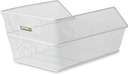 Basil Cento Fietsmand - Achter - Staal - Wit