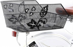 Basil Cento Flower Fietsmand - Achter - Staal - Zwart