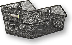 Basil Cento Flower S Fietsmand - Achter - Staal - Zwart - Small