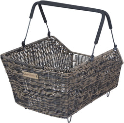 Basil Cento Rattan Look Multi System Fietsmand - Achter - Kunststof rotan - Bruin
