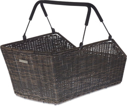 Basil Cento Rattan Look Multi System Fietsmand - Achter - Kunststof rotan - Bruin