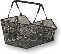 Basil Cento S Flower Fietsmand - Inclusief Bevestigingssysteem - Zwart