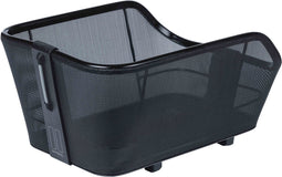 Basil Cento Tech Fiber Fietsmand Nordlicht WSL - Achter - Textonile - Inclusief Bevestigingssysteem - Zwart