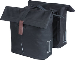 Basil City Dubbele Fietstas MIK - 28-32 Liter- Zwart