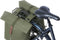 Basil City dubbele fietstas MIK, 28-32L, moss green incl. LED verlichting
