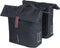Basil City dubbele fietstas MIK, 28-32L, zwart
