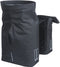 Basil City dubbele fietstas MIK, 28-32L, zwart