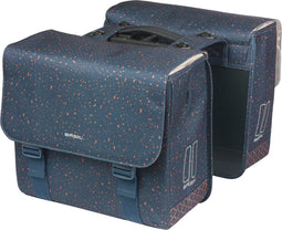 Basil Flair dubbele fietstas MIK, 35L, navy