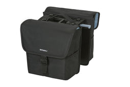 Basil GO Dubbele fietstas MIK - Zwart - 16 Liter