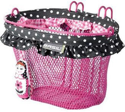 Basil Jasmin Baboushka Kinderfietsmand - Staal - Inclusief Haken - Zwart