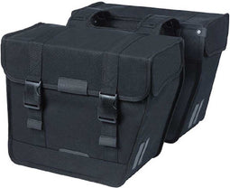 Basil Kavan Eco Classic Rounded 46L Dubbele Fietstas - Zwart