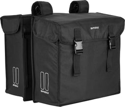 Basil Mara XXL Dubbele fietstas - Zwart - 36 Liter