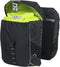Basil Miles dubbele fietstas MIK, 34L, black lime
