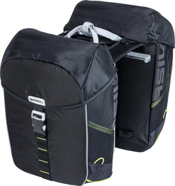 Basil Miles Dubbele fietstas MIK - Zwart - 34 Liter