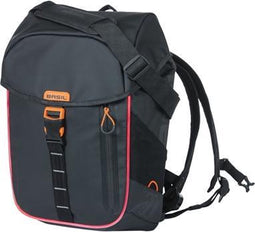 Basil Miles Fietsrugzak Nordlicht - Enkele Fietstas - Zwart - 13 Liter