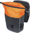 Basil Miles Tarpaulin dubbele fietstas - MIK- 34L- zwart oranje - waterdicht - reflecterende details