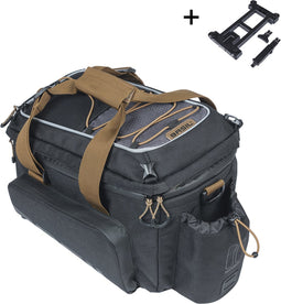 Basil Miles trunkbag XL Pro MIK, 9-36L, black Zwart/Grijs
