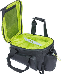 Basil Miles XL Pro Bagagedragertas - 9-36 Liter - Zwart/Lime