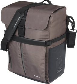 Basil Move fietsschoudertas MIK Studs, 15L, bruin