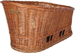 Basil Pasja Hondenfietsmand L - Achter - Riet - Inclusief MIK-adapterplaat - Large - 50 cm - Bruin