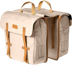 Basil Portland Dubbele fietstas - Crème - 29 Liter