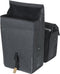 Basil Urban Dry dubbele fietstas MIK, 50L, charcoal - 100% waterdicht - reflectiedetails