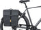 Basil Urban Dry dubbele fietstas MIK, 50L, charcoal - 100% waterdicht - reflectiedetails