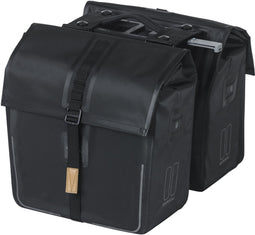 Basil Urban Dry dubbele fietstas MIK, 50L, mat zwart