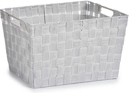 Basket Cloth Braiding White (25 x 20 x 35 cm)