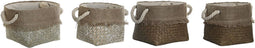 Basket spelset DKD Home Decor 28 x 28 x 20 cm Mediterrane (2 Stuks)