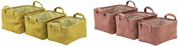 Basket spelset DKD Home Decor 38 x 29 x 20 cm Polyester (2 Stuks)