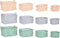 Basket spelset DKD Home Decor 39 x 27 x 24 cm Canvas Modern (3 Stuks)