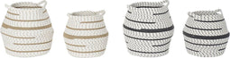 Basket spelset DKD Home Decor 40 x 40 x 40 cm Jute Boho (2 Stuks)