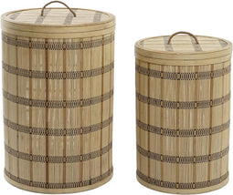 Basket spelset DKD Home Decor 40 x 40 x 63 cm Bamboe