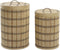 Basket spelset DKD Home Decor 40 x 40 x 63 cm Bamboe