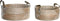 Basket spelset DKD Home Decor 45 x 35 x 18 cm Polyurethaan Tropisch Zeegras