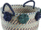 Basket spelset DKD Home Decor 46 x 44 x 34 cm Pompons Polypropyleen Zeegras