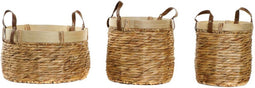 Basket spelset DKD Home Decor Bamboe Tropisch (40 x 40 x 24 cm)