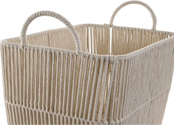 Basket spelset DKD Home Decor Beige Metaal 39 x 29 x 31 cm 3 Onderdelen