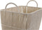 Basket spelset DKD Home Decor Beige Metaal 39 x 29 x 31 cm 3 Onderdelen