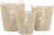 Basket spelset DKD Home Decor Beige Metaal 42 x 42 x 51 cm