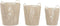 Basket spelset DKD Home Decor Beige Metaal 42 x 42 x 51 cm