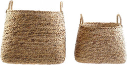 Basket spelset DKD Home Decor Bruin (36 x 36 x 35 cm) (44 x 44 x 45 cm) (2 pcs)