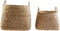 Basket spelset DKD Home Decor Bruin (36 x 36 x 35 cm) (44 x 44 x 45 cm) (2 pcs)