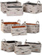 Basket spelset DKD Home Decor Bruin Grijs Oranje 40 x 30 x 20 cm (3 Stuks)