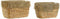 Basket spelset DKD Home Decor Bruin Multicolour Natuurlijk Franjes 40 x 30 x 26 cm