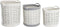 Basket spelset DKD Home Decor Grijs Katoen (3 Onderdelen) (35 x 35 x 40 cm)